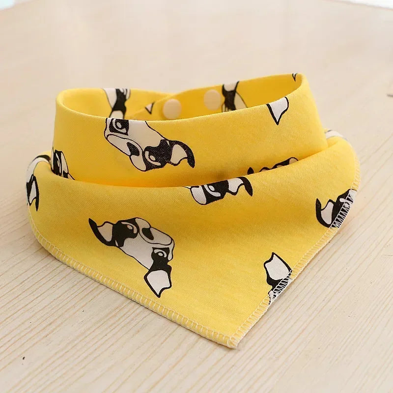 1Pc Dog Bandana Cute Soft Printing Dog Kerchief Scarf Premium Durable Fabric Bibs Accessories for Dog Cat Christmas Pet Dress Up